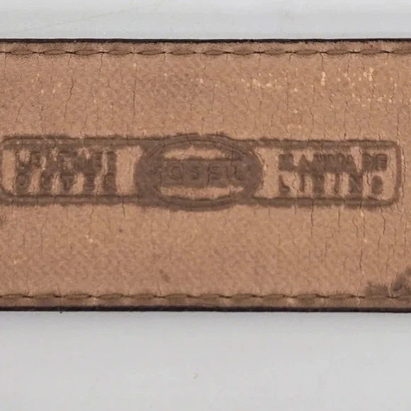 FOSSIL Vintage 1997 leather croc pattern with brass buckle size M - Picture 4 of 9